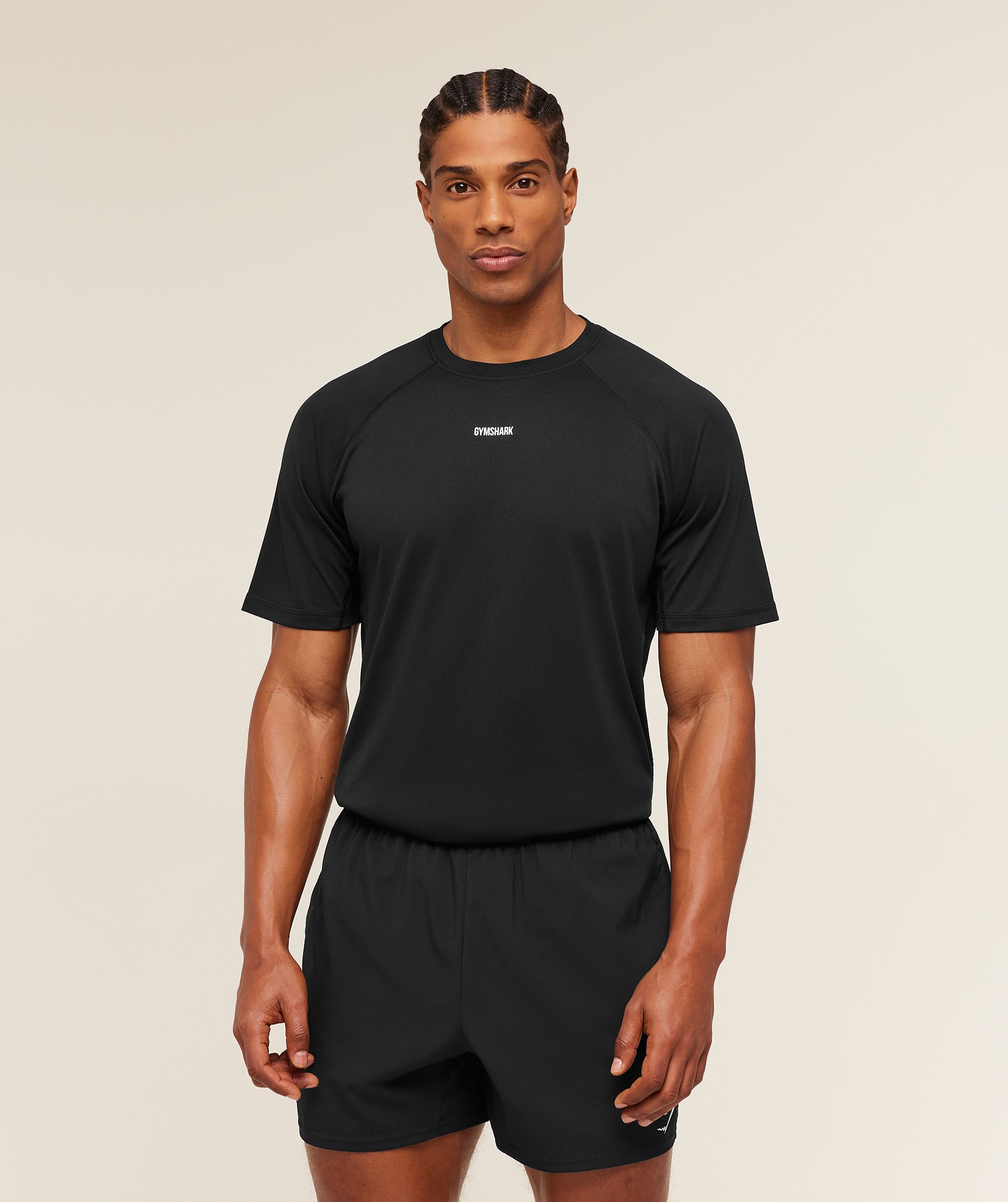 Black Gymshark Train T-Shirt